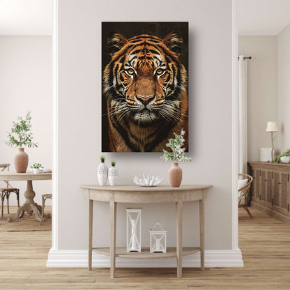 Portret van een Indrukwekkende Tijger canvas