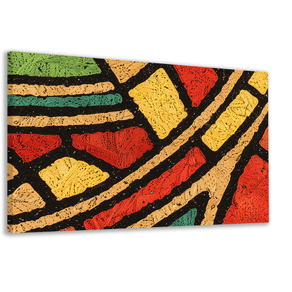 Abstract patroon met kleurrijke geometrische vormen canvas
