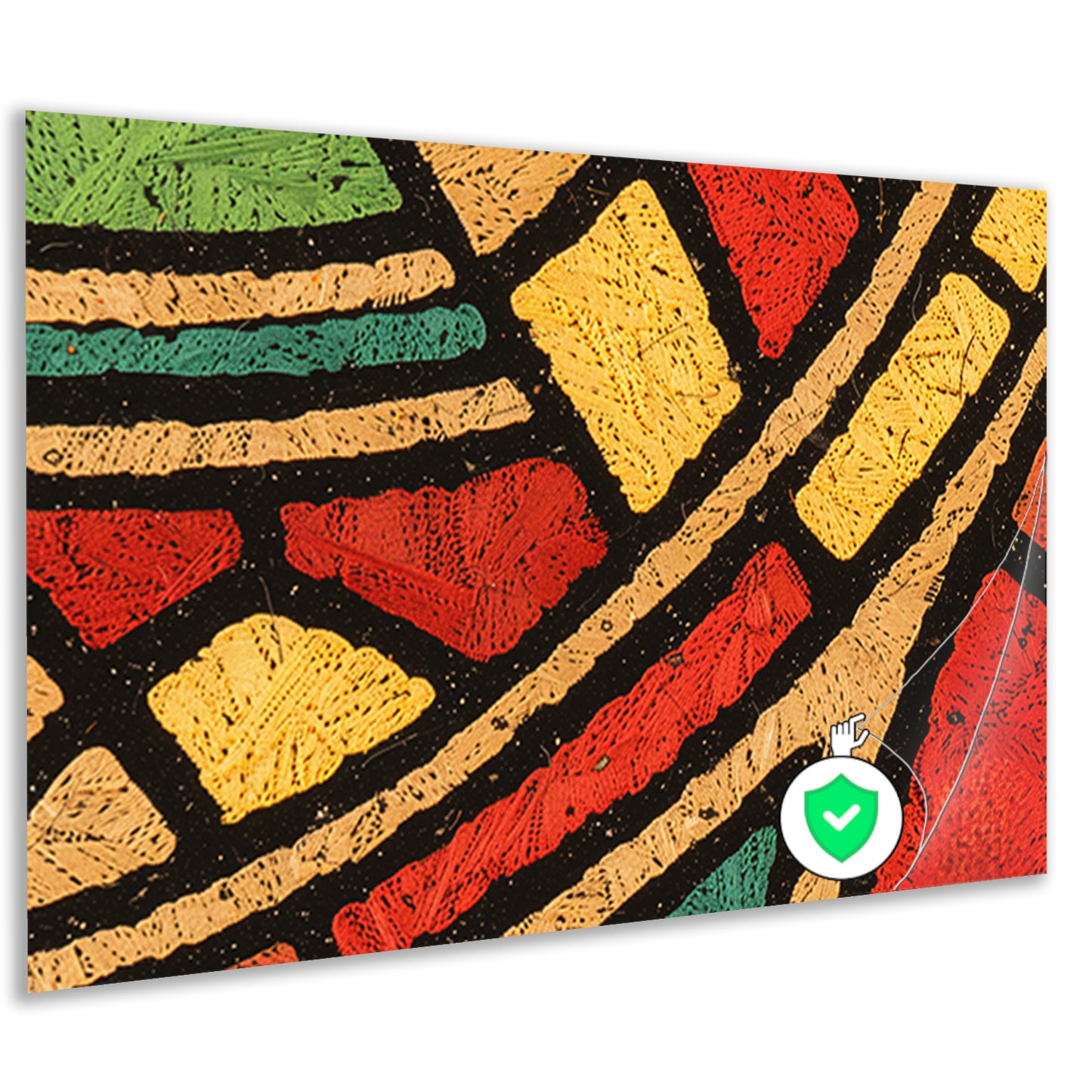 Abstract patroon met kleurrijke geometrische vormenposter