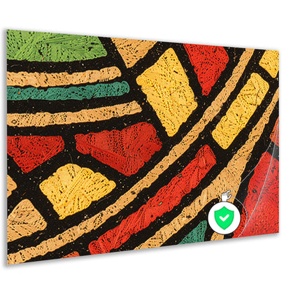 Abstract patroon met kleurrijke geometrische vormenposter