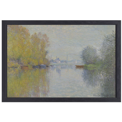 Herfst aan de Seine, Argenteuil - Claude Monet canvas met baklijst