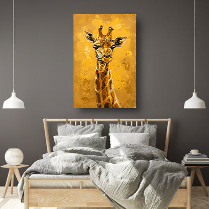 Minimalistisch Giraffe Schilderij voor Modern Interieur canvas