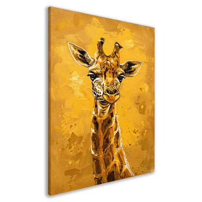 Minimalistisch Giraffe Schilderij voor Modern Interieur canvas