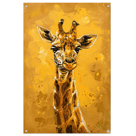 Minimalistisch Giraffe Schilderij voor Modern Interieur tuinposter