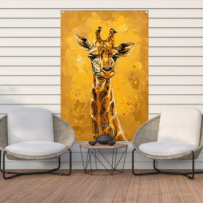 Minimalistisch Giraffe Schilderij voor Modern Interieur tuinposter