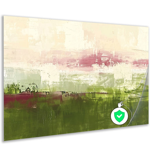 Abstract digitaal schilderij van landschap poster