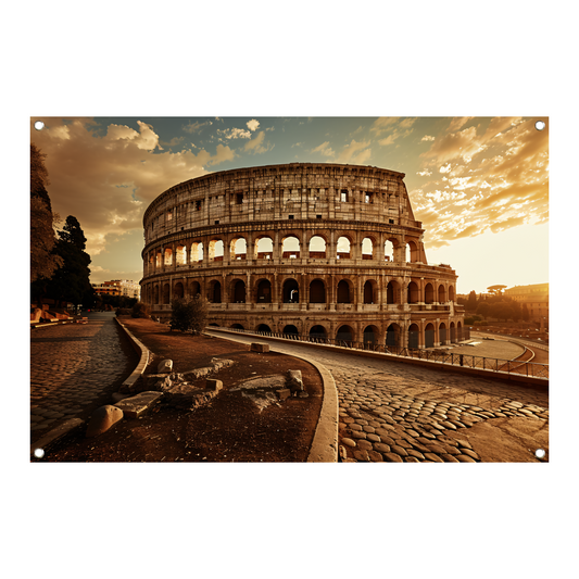 Colosseum Zonsondergang Rome tuinposter