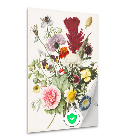 Boeket bloemen uit 1680 poster