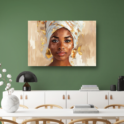 Vrouwelijke Schoonheid in Gouden Licht poster
