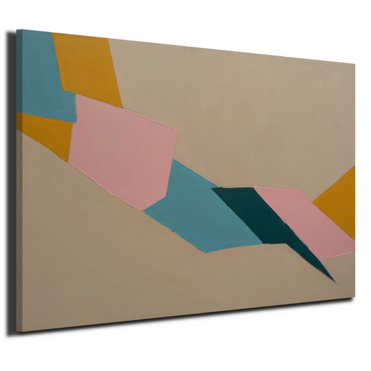 Samenspel van Vorm en Kleur in Minimalisme canvas