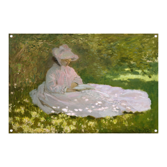 Lente - Claude Monet tuinposter