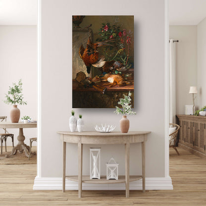 Stilleven met jachtbuit en Griekse stèle - Georgius Jacobus Johannes van Os Acrylglas
