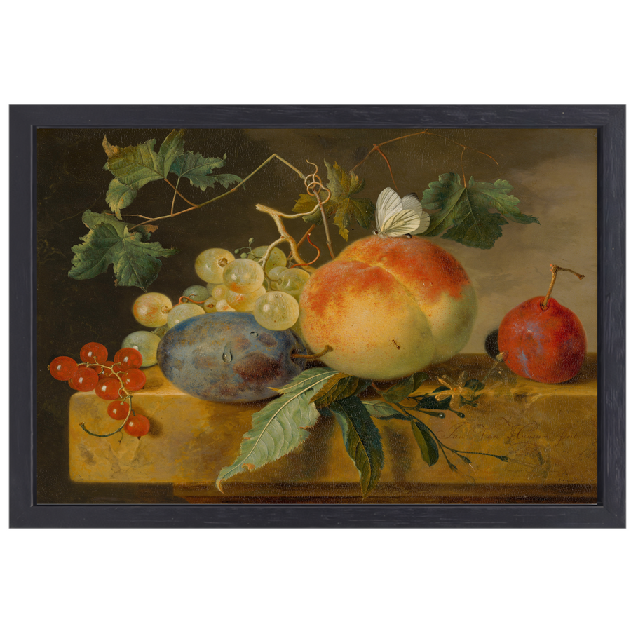 Fruitstilleven - Jan van Huysum canvas met baklijst