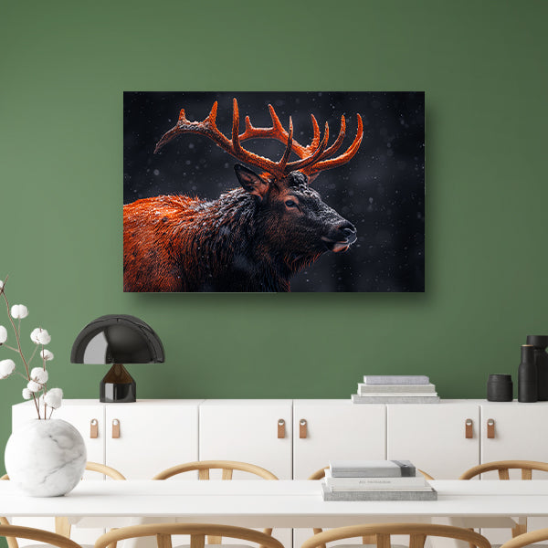 Sneeuwhoorn in Winterlandschap canvas