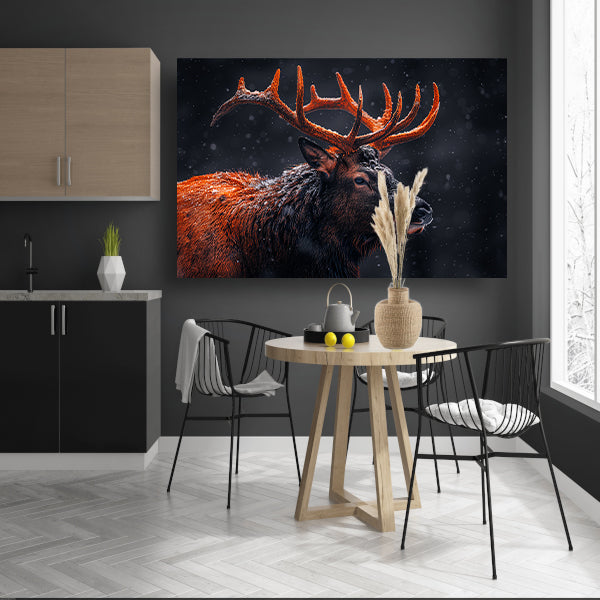 Sneeuwhoorn in Winterlandschap canvas