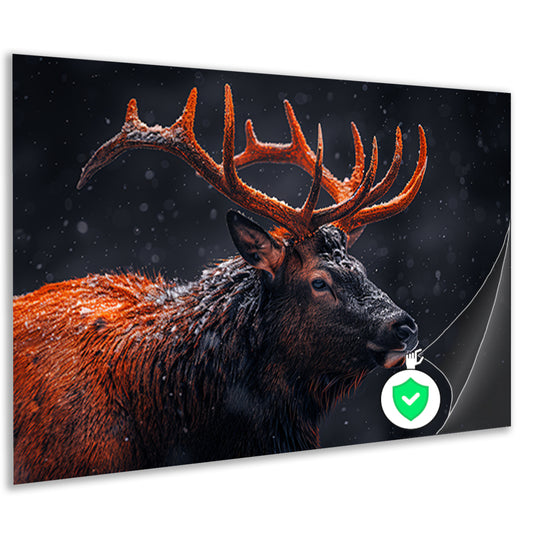 Sneeuwhoorn in Winterlandschap poster