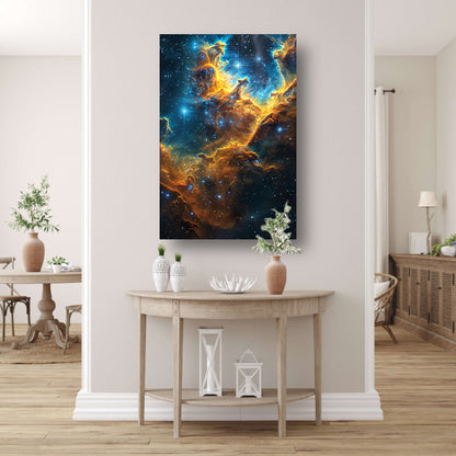Kosmische Nevel Explosie in Levendige Kleuren canvas