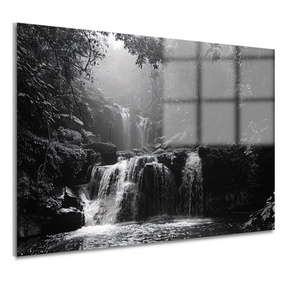 Klassieke Zwart-Wit Waterval acrylglas