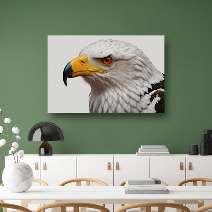 De Majestueuze Blik van een Adelaar canvas met baklijst