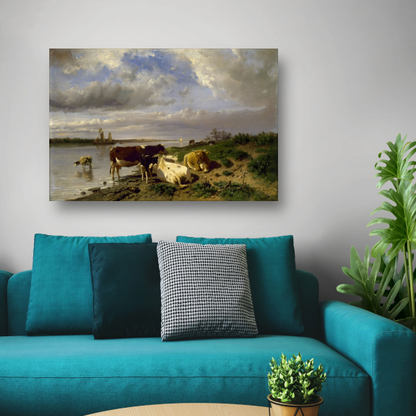 Landschap met vee - Anton Mauve poster