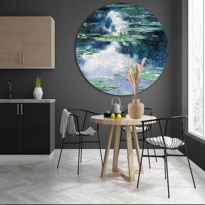 Waterlelies - Claude Monet aluminium muurcirkel
