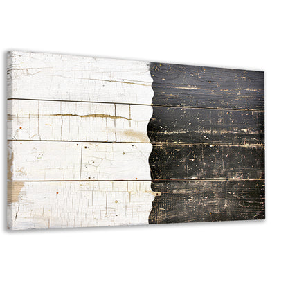 Gescheurd zwart-wit hout met textuurcanvas