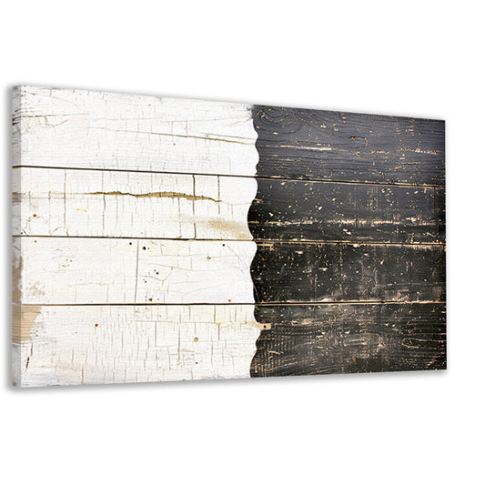 Gescheurd zwart-wit hout met textuurcanvas