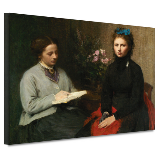 Het lezen - Henri Fantin-Latour canvas