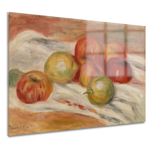 Appels en citroenen op een doek - Pierre-Auguste Renoir acrylglas