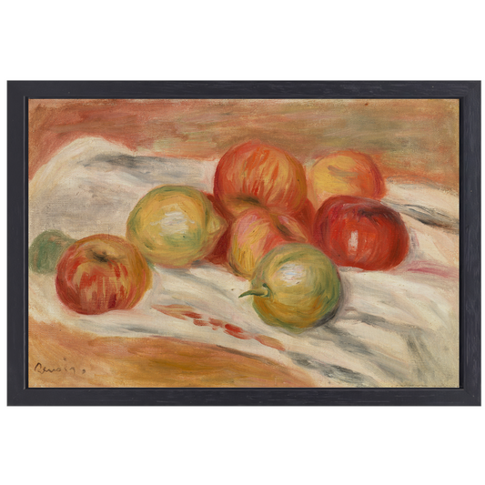 Appels en citroenen op een doek - Pierre-Auguste Renoir canvas met baklijst