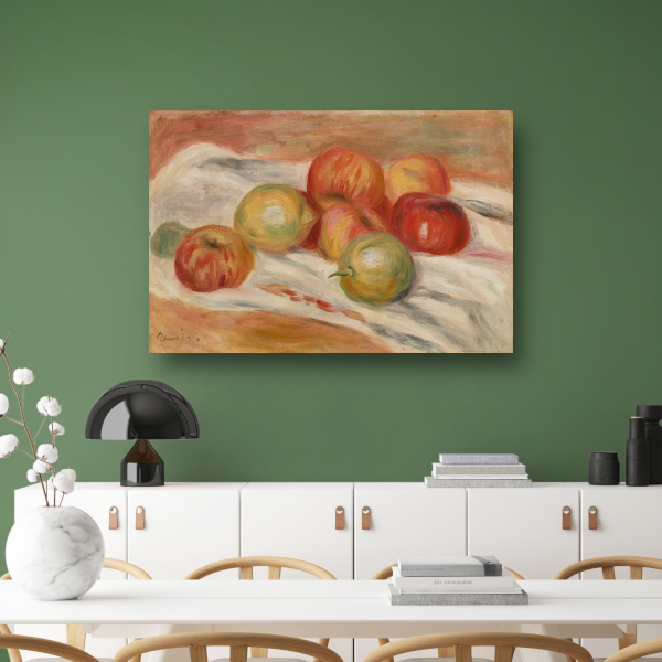 Appels en citroenen op een doek - Pierre-Auguste Renoir poster