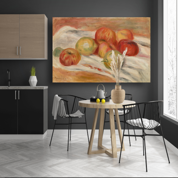 Appels en citroenen op een doek - Pierre-Auguste Renoir poster