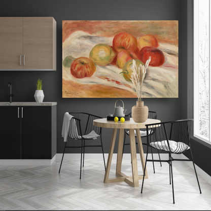 Appels en citroenen op een doek - Pierre-Auguste Renoir poster