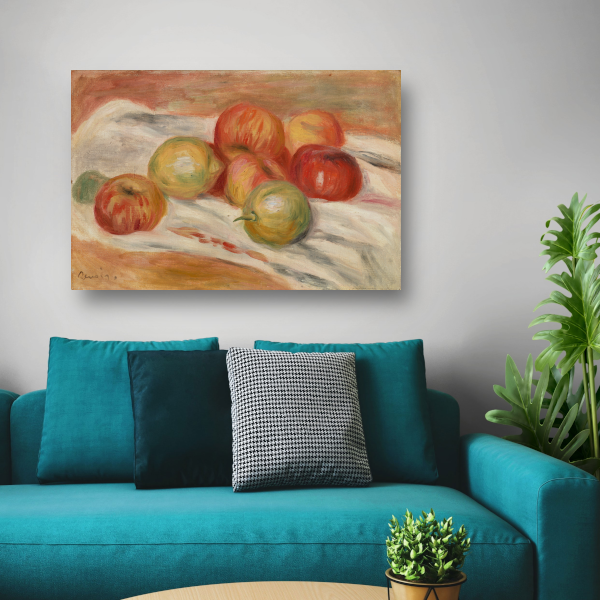 Appels en citroenen op een doek - Pierre-Auguste Renoir poster