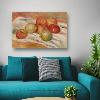 Appels en citroenen op een doek - Pierre-Auguste Renoir poster