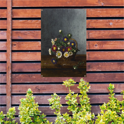 Mand met asters - Léon Bonvin tuinposter
