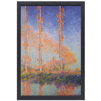 Populieren - Claude Monet canvas met baklijst