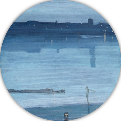 Blauw en zilver - Chelsea - James Abbott McNeill Whistler forex muurcirkel