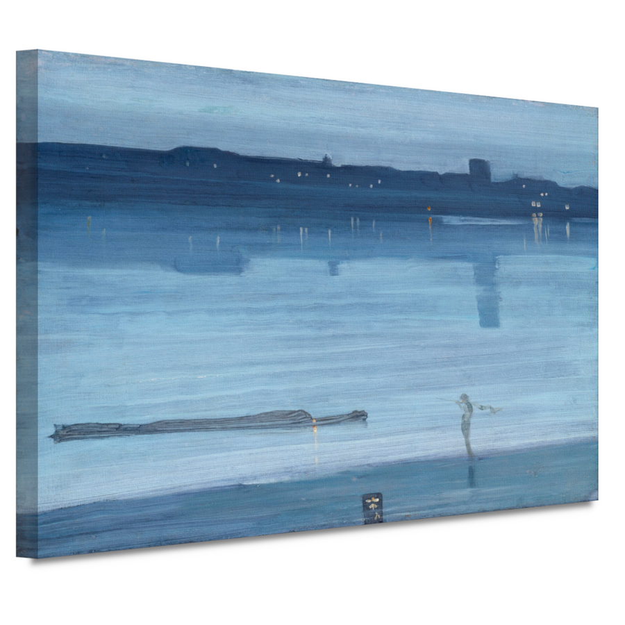 Blauw en zilver - Chelsea - James Abbott McNeill Whistler canvas