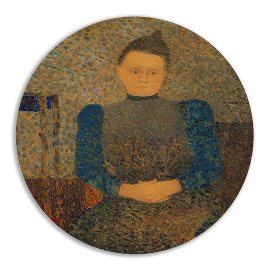 Schematisch portret van Marie Vuillard - Édouard Vuillard aluminium muurcirkel