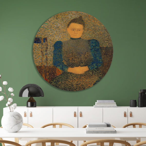 Schematisch portret van Marie Vuillard - Édouard Vuillard aluminium muurcirkel