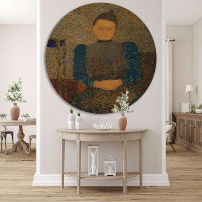 Schematisch portret van Marie Vuillard - Édouard Vuillard aluminium muurcirkel