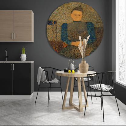Schematisch portret van Marie Vuillard - Édouard Vuillard aluminium muurcirkel