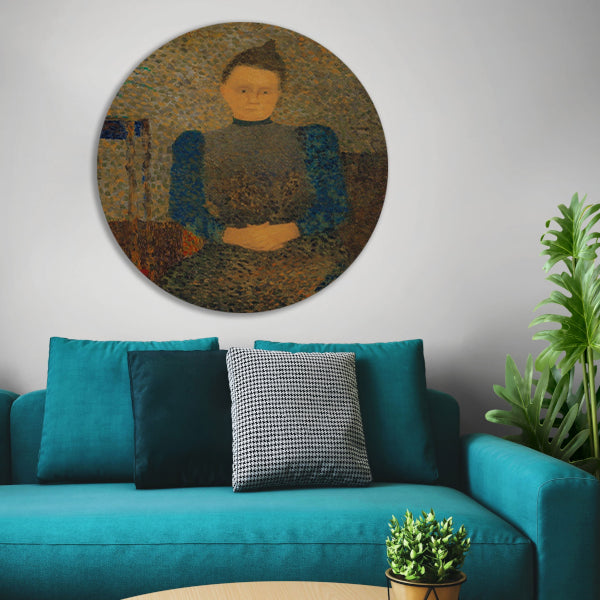Schematisch portret van Marie Vuillard - Édouard Vuillard aluminium muurcirkel