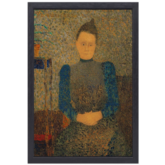 Schematisch portret van Marie Vuillard - Édouard Vuillard canvas met baklijst