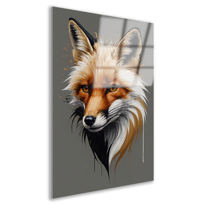 Moderne Vos in Levendige Kleuren Acrylglas