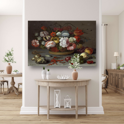 Mand met bloemen - Balthasar van der Ast acrylglas