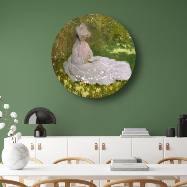 Lente - Claude Monet forex muurcirkel