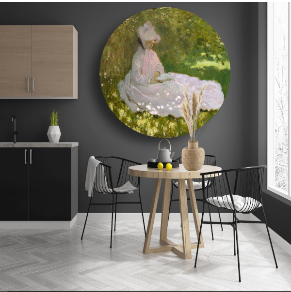 Lente - Claude Monet forex muurcirkel