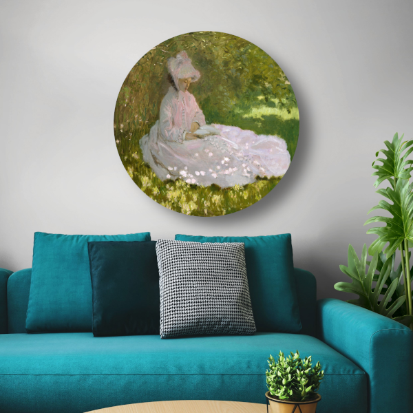 Lente - Claude Monet forex muurcirkel